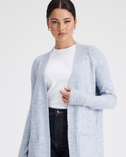 TORONTO LONG CARDIGAN - CORNFLOWER BLUE